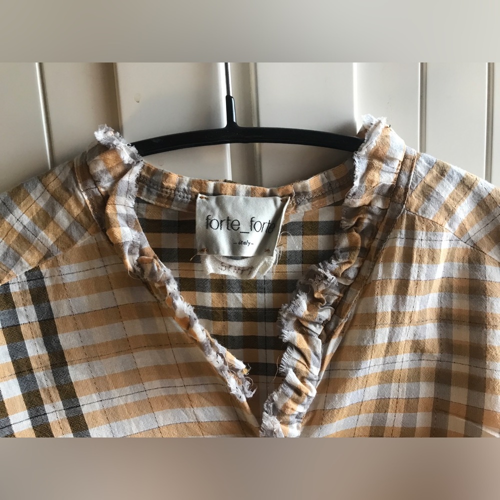 Forte Forte gingham blouse - Picture 3 of 3